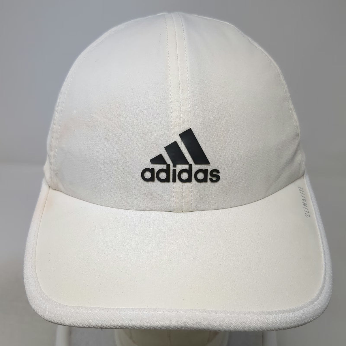 Adidas Baseball Cap White One Size Climalite Mesh Performance Athletic Golf Hat