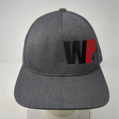 WP+ Snapback Hat Gray One Size Adjustable Solid The Classics Yupoong