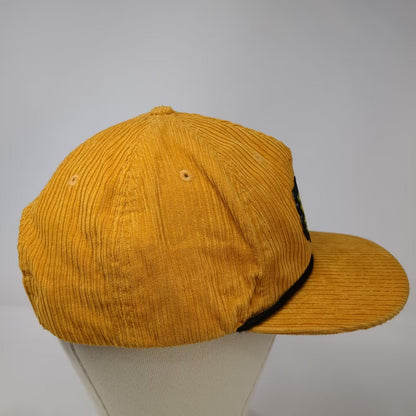 YOU KNOW. Sun Valley Mustard Yellow 5 Panel Corduroy Rope Hat Adjustable OSFM