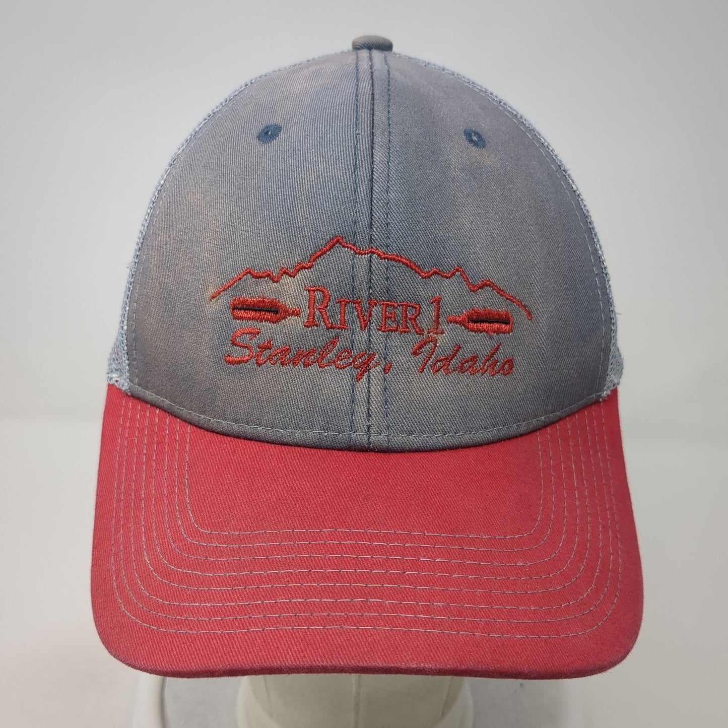River1 Stanley Idaho Trucker Hat Multicolor OS Adjustable Mesh Back Fahrenheit