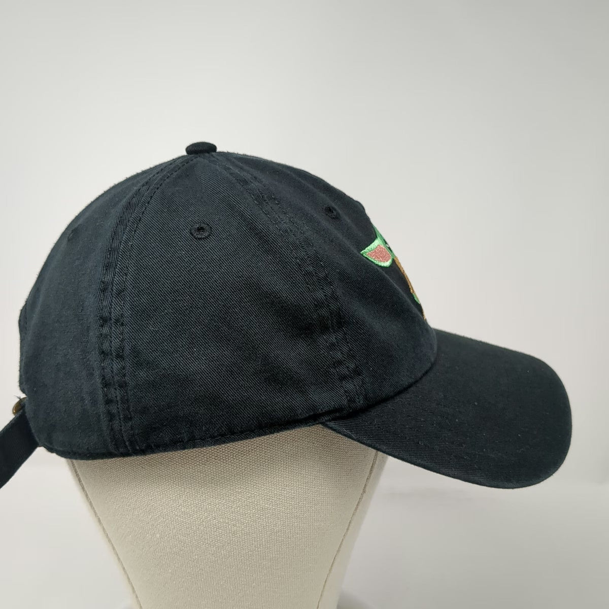 Star Wars Baseball Cap Black One Size Grogu Baby Yoda Embroidered Adjustable Hat