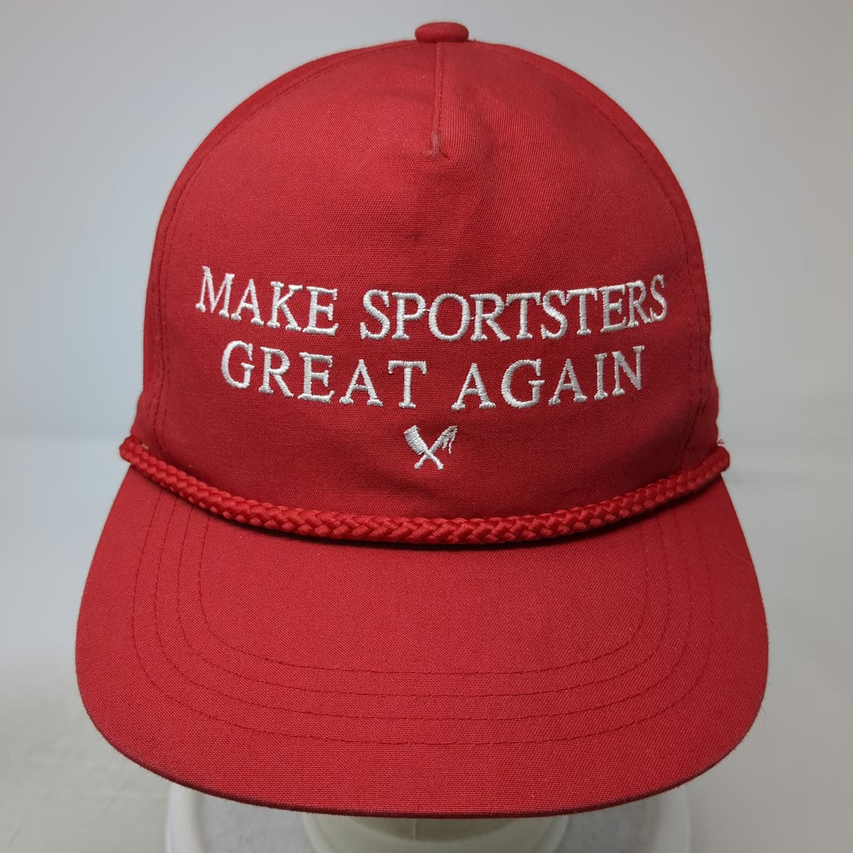 Yupoong 5 Panel Red One Size Make Sportsters Great Again Cleaver Snapback Hat