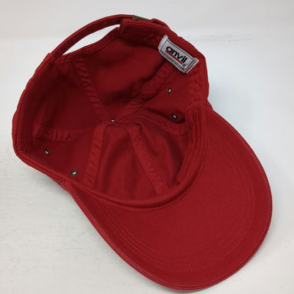Anvil Baseball Cap Red One Size Slideback 2005 World Series Babe Ruth NY Hat