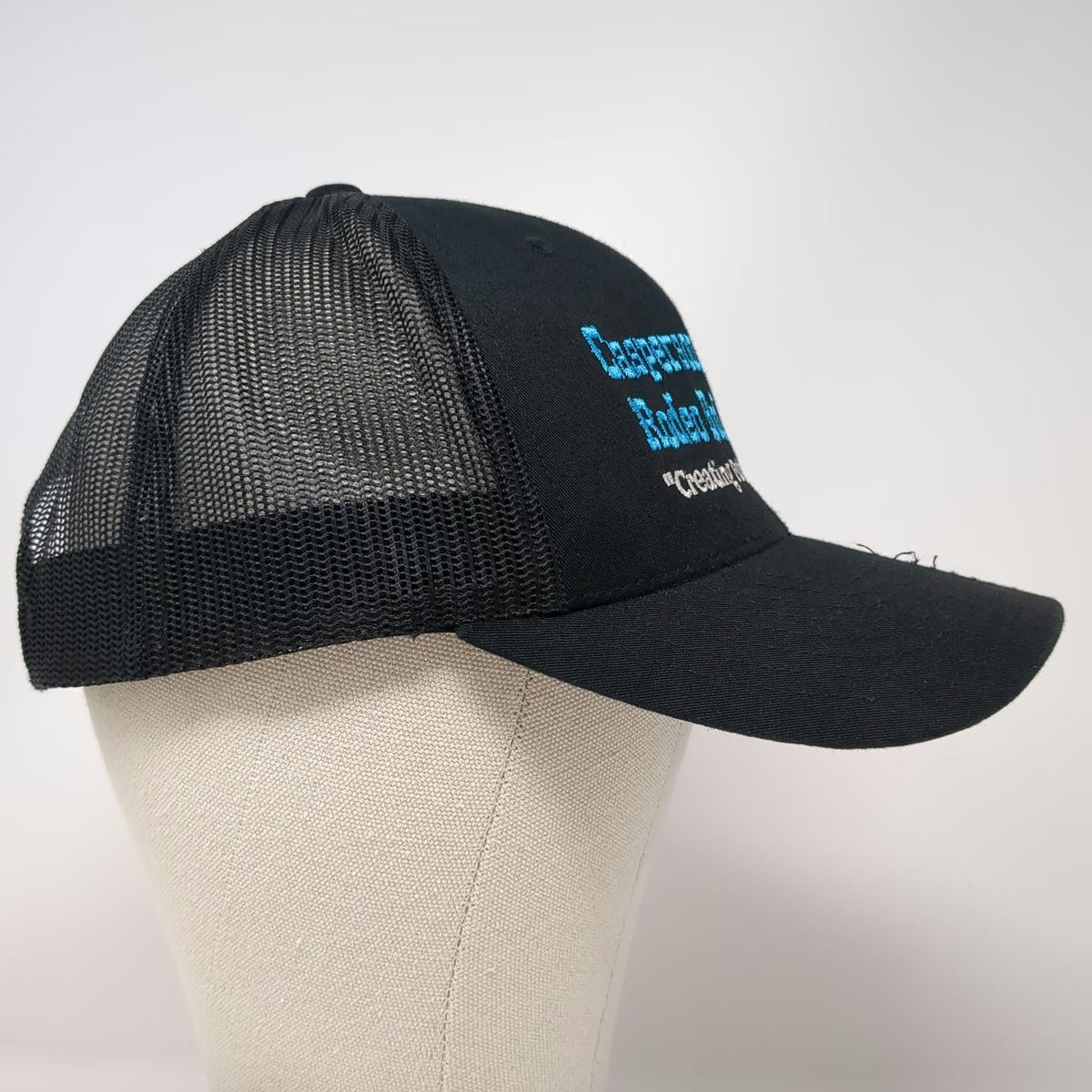 Yupoong Trucker Hat Black One Size Casperson Miniature Rodeo Bulls Snapback Mesh