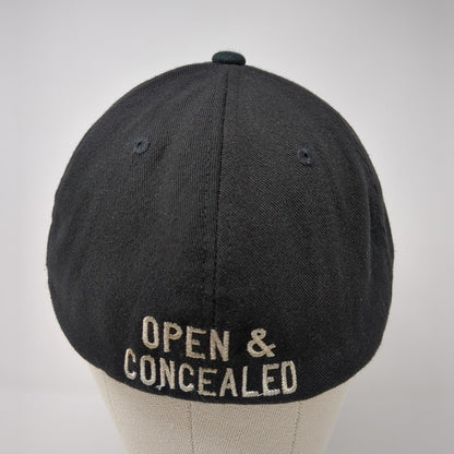 Idaho Open Carry Fitted Hat Black L/XL Flexfit Embroidered 6 Panel Yupoong