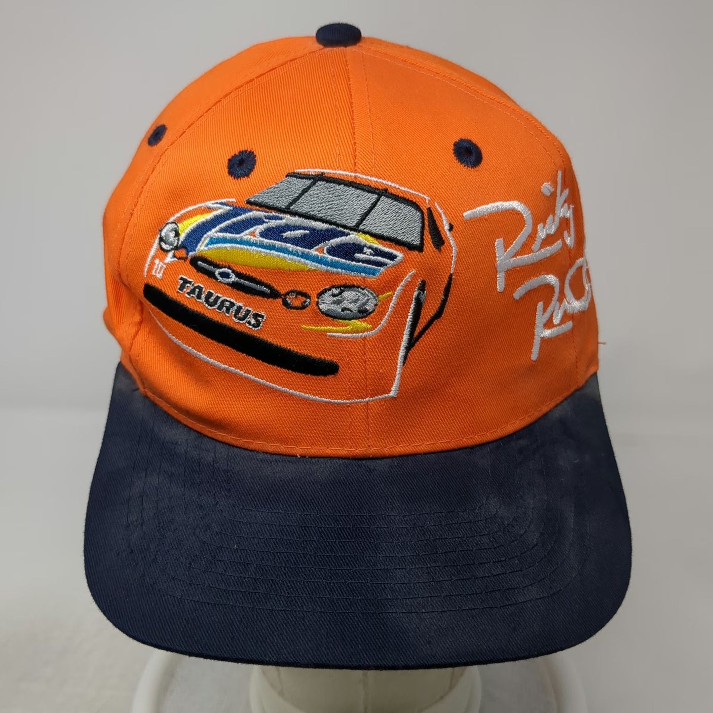 Orange Blue Baseball Cap One Size Ricky Rudd #10 NASCAR Taurus Strapback hat