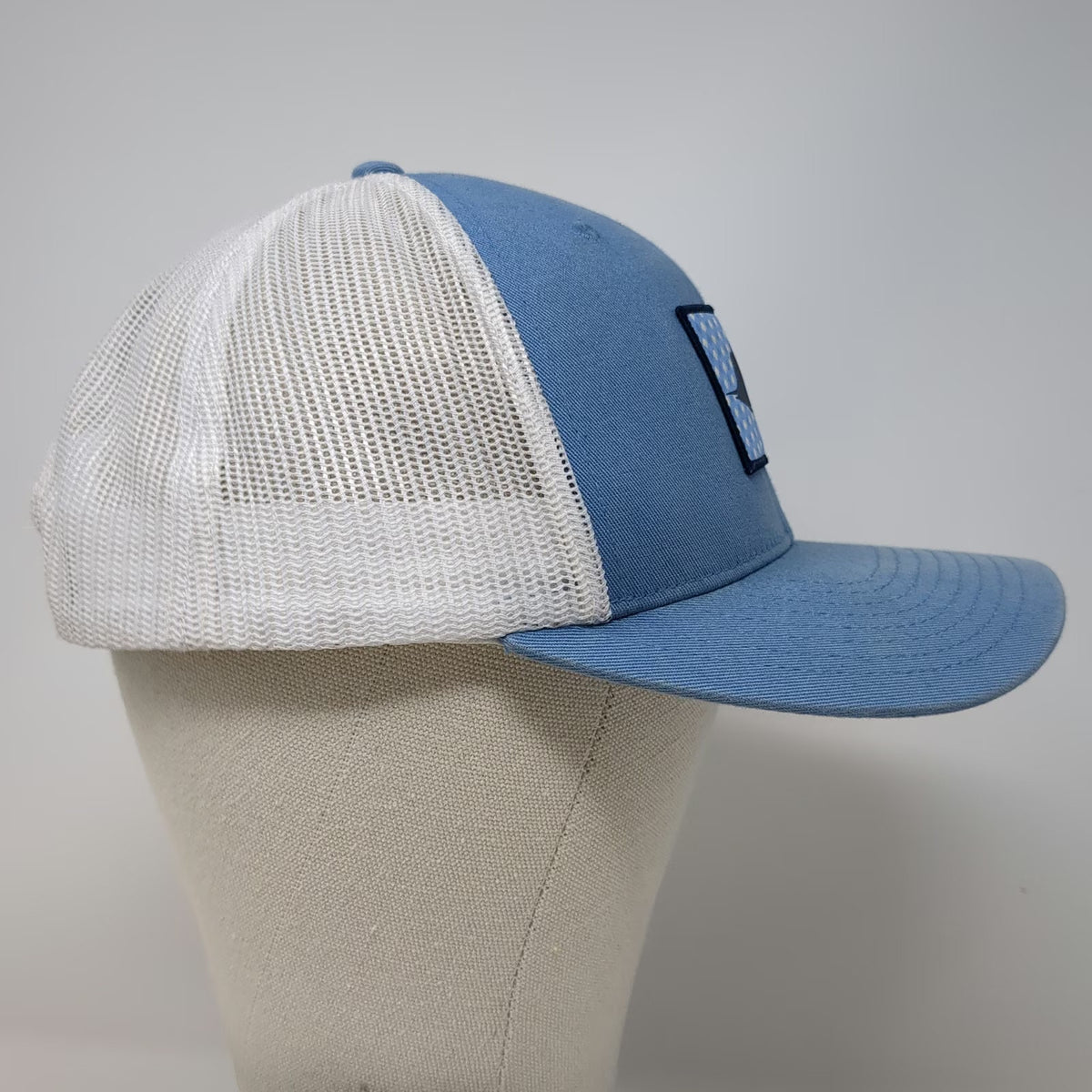 Columbia Trucker Hat Blue White One Size PFG Sailfish Fishing Snapback Mesh