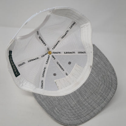 Oregon Wallowa Lake Snapback Trucker Hat Gray OS Adjustable Mesh Back Legacy