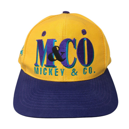 Mickey & Co. Snapback Hat Multi One Size Embroidered Colorblock Disney