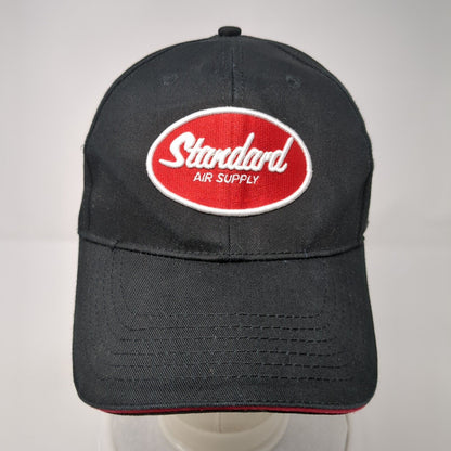Standard Air Supply Strapback Hat Black One Size Adjustable Embroidered
