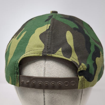 RC Trucker Green OS Ranger Camo Hat Snapback Made in USA Army Military Vintage