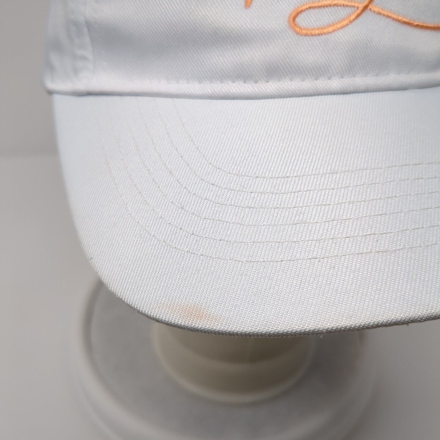 Wife Of The Party Strapback Hat White One Size Adjustable Embroidered Polyester
