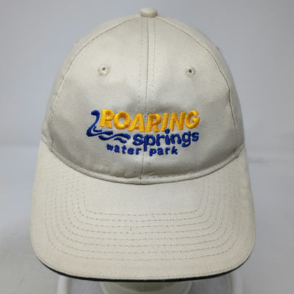 Port & Company Baseball Cap Beige One Size Roaring Springs Water Park Hat Cotton