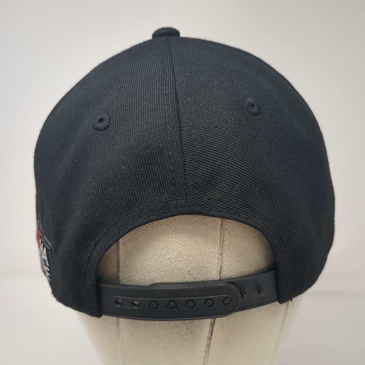 Decky Snapback Hat Black One Size Hawaii Flag Aloha Culture Maui Built Flat Brim