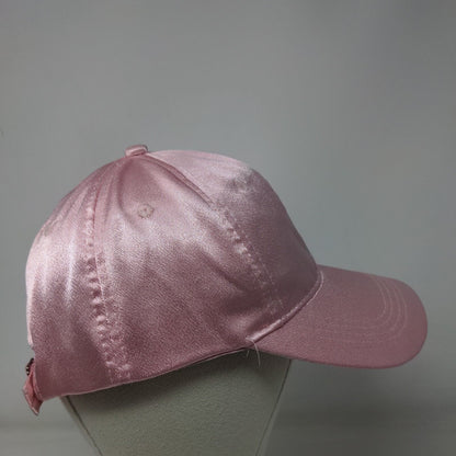 Unbranded Slideback Hat Pink One Size Adjustable Solid Blank 6 Panel
