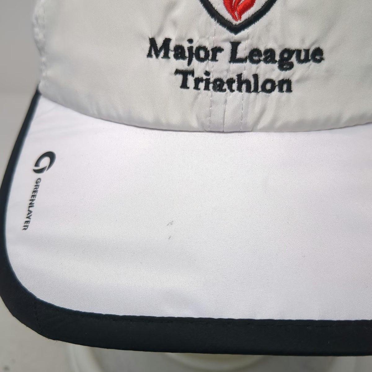 Greenlayer Major League Triathlon Baseball Cap White OSFM Strapback Sport Hat