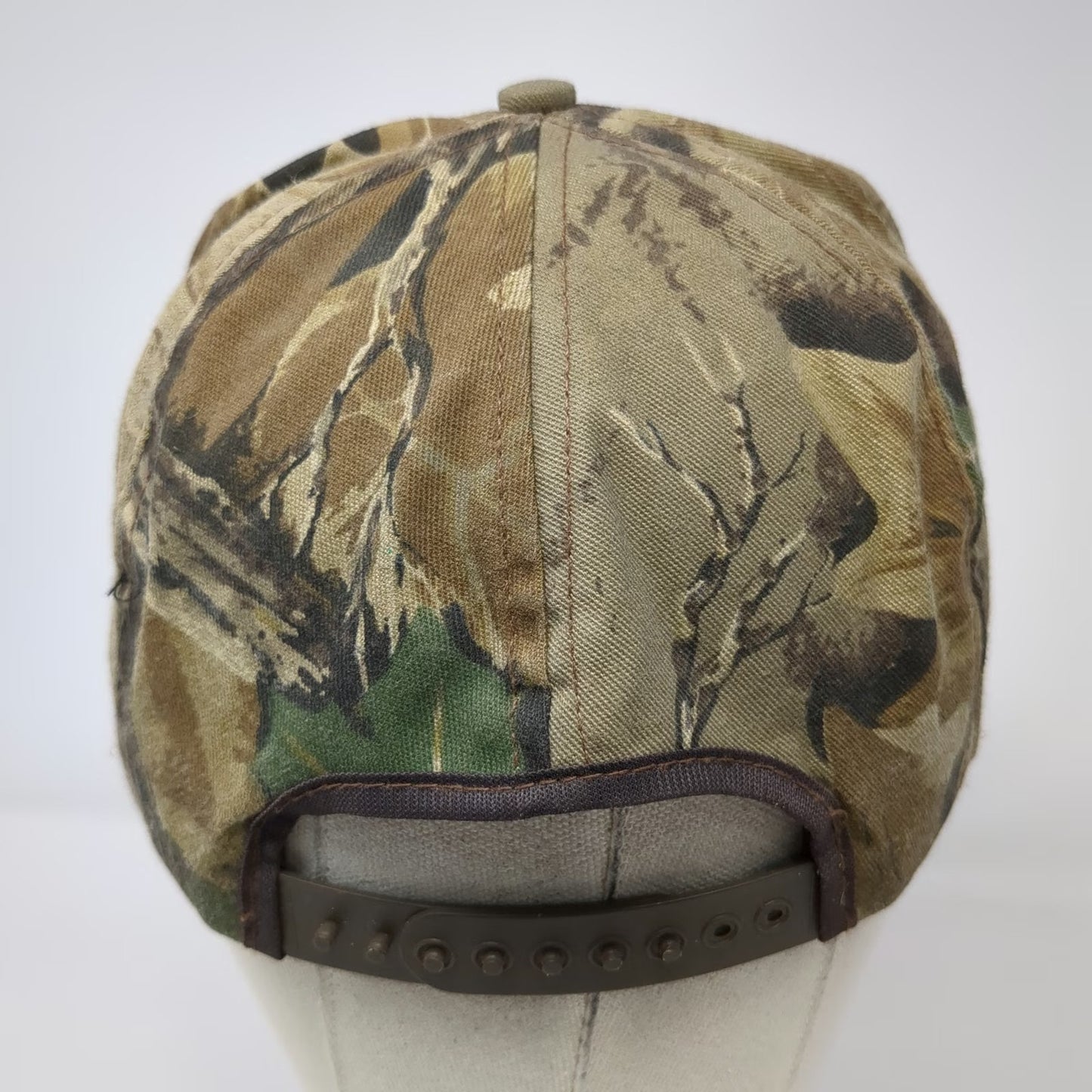 Alaska Oilfield System Services 5 Panel Brown Vintage Camo Made in USA Hat