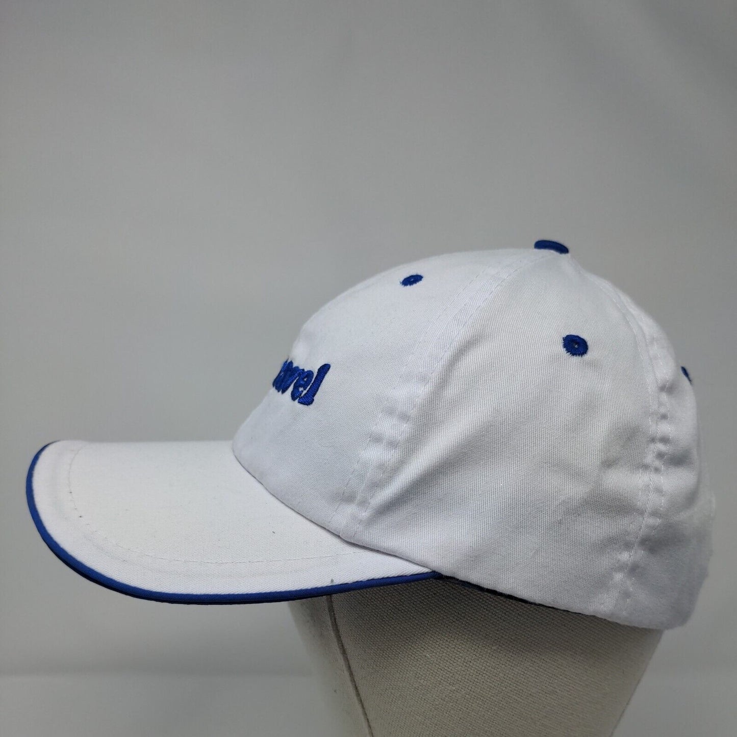 Vietravel Slideback Hat White OSFA Adjustable Embroidered 6 Panel
