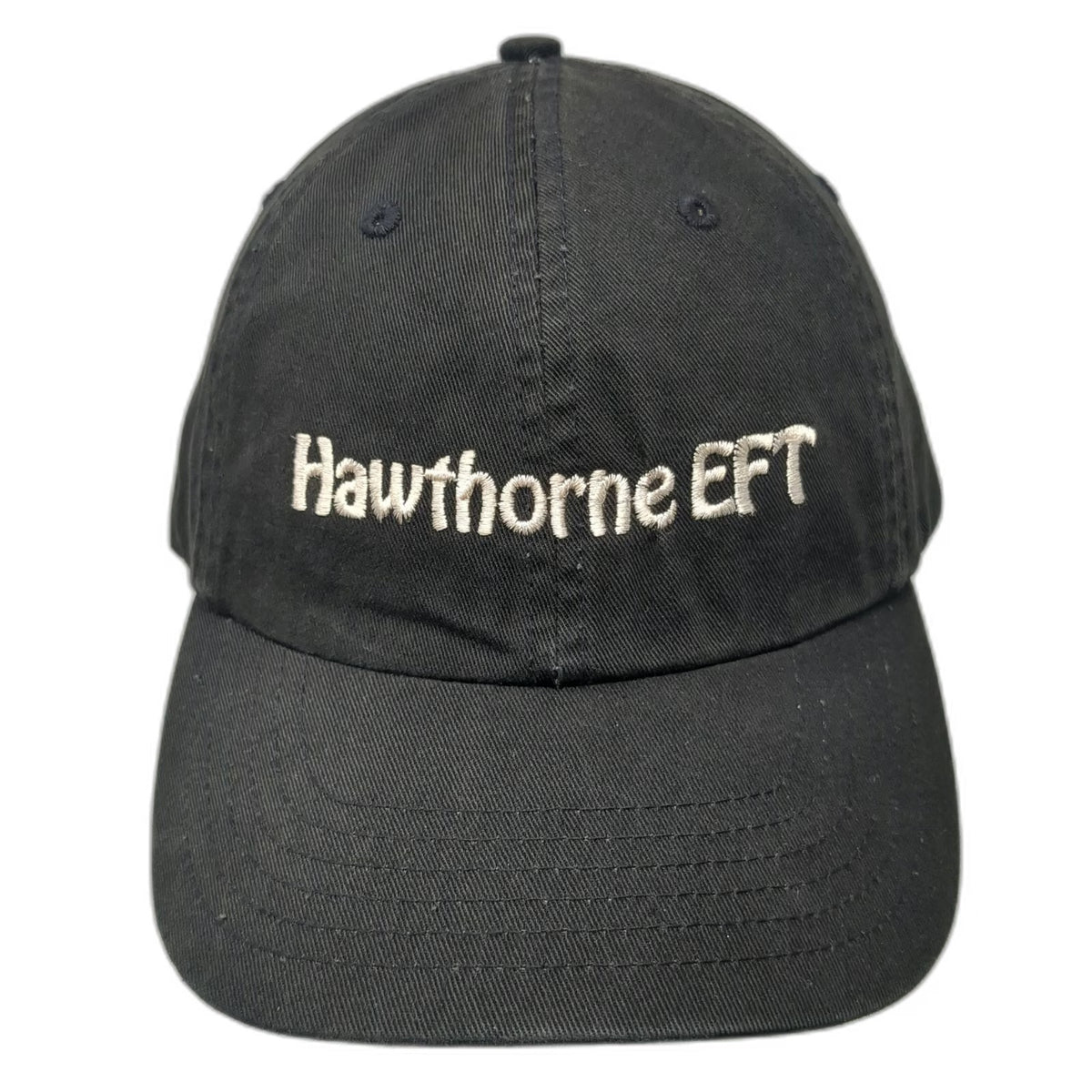 Hawthorne EFT Embroidered Black Baseball Cap One Size Slideback Cotton Twill Hat