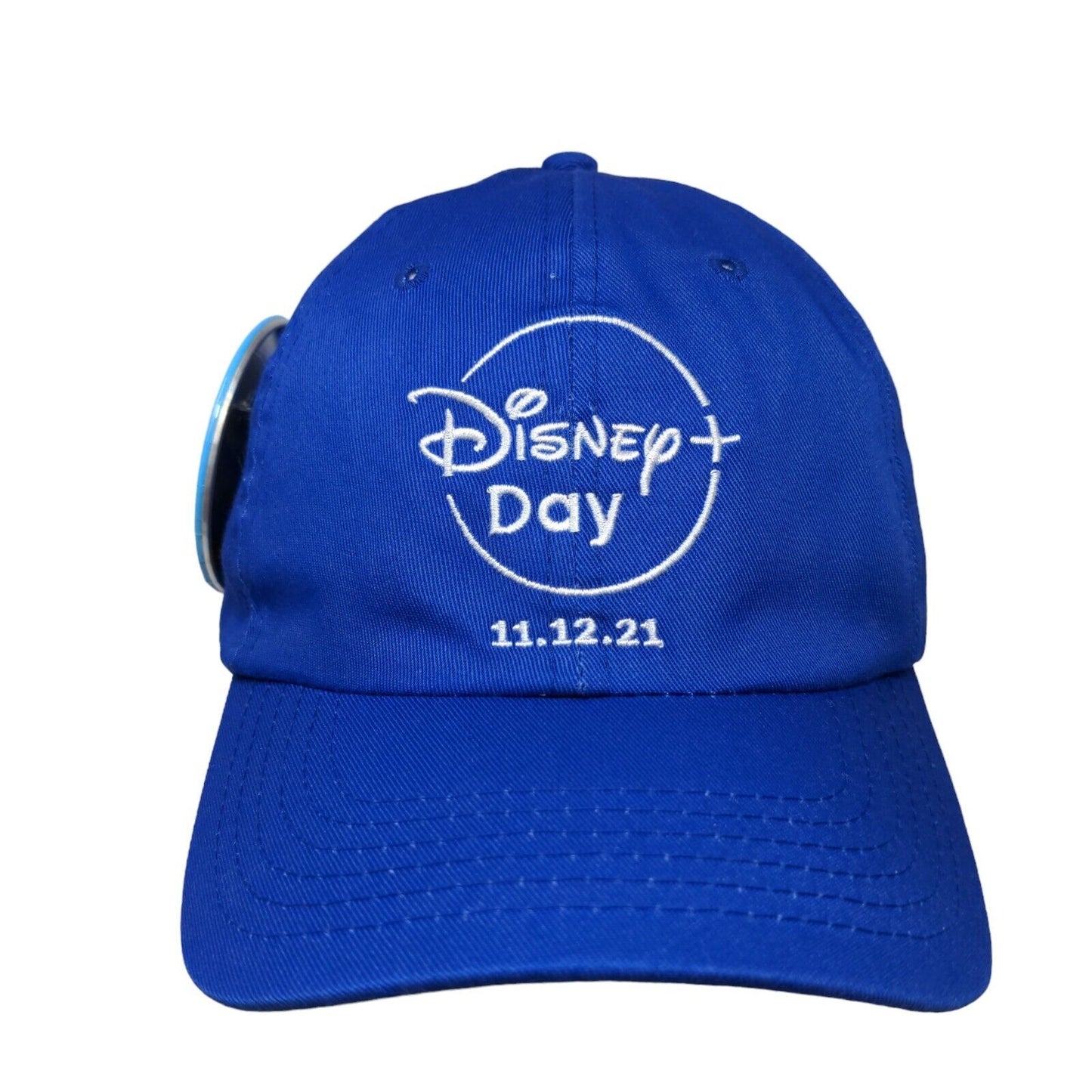 Disney Day 11.12.21 Strapback Hat Blue OSFM Adjustable Embroidered 6 Panel