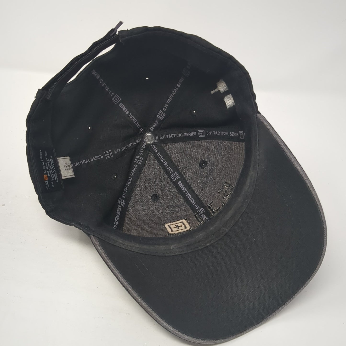 5.11 Tactical Strapback Hat Black One Size Adjustable Embroidered Logo