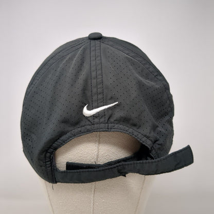 Nike Golf Strapback Hat Black OSFA Laser Cut Embroidered Swoosh