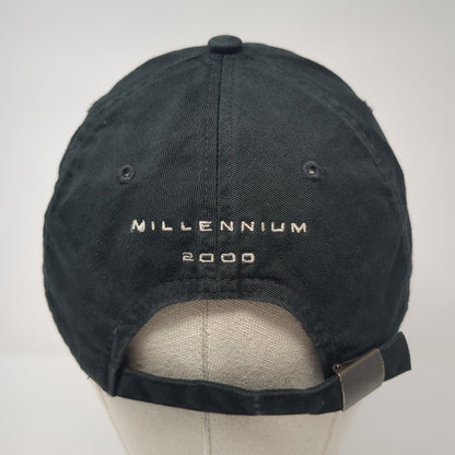 O2N Old Navy Millennium 2000 Baseball Cap Black Large Adjustable Embroidered