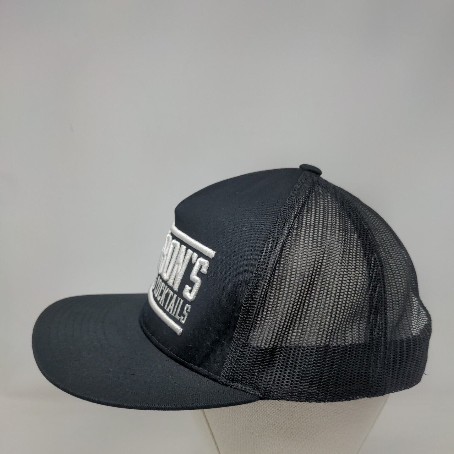 Bourbon's Kitchen & Cocktails Snapback Trucker Hat Black One Size Yupoong