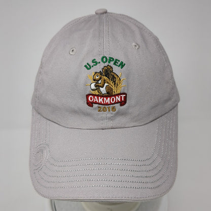 U.S. Open Oakmont 2016 USGA Member Slideback Hat Gray OS Adjustable Embroidered