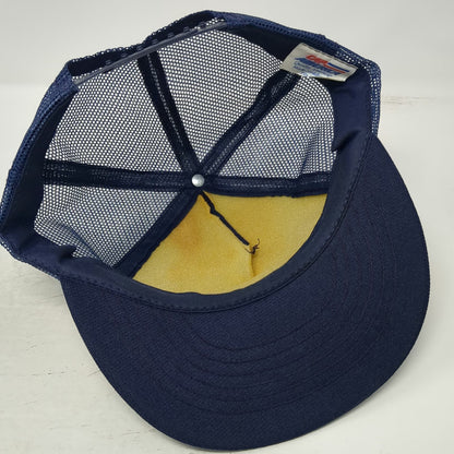 Cap America Trucker Hat Blue One Size Huskey Auto Electric Boise Idaho Snapback