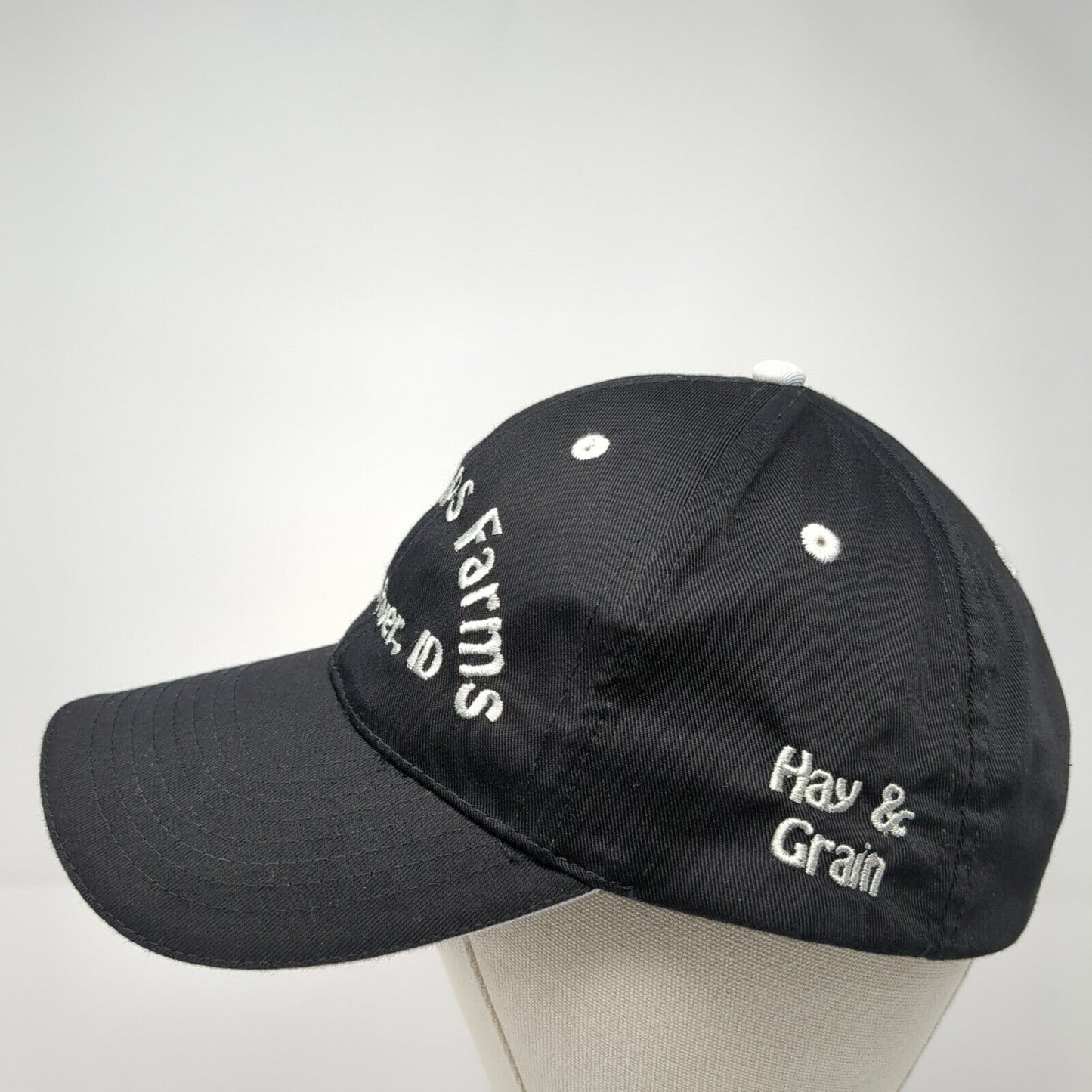 Waddoups Farms Lost River ID Strapback Hat Black One Size Adjustable Otto