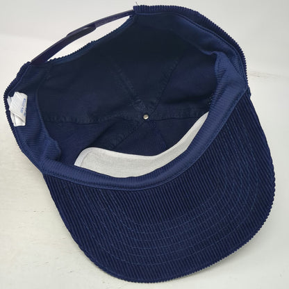 NO PROBLEM CAP 5 Panel Blue One Size Cotton Corduroy Rope Snapback Hat Blank