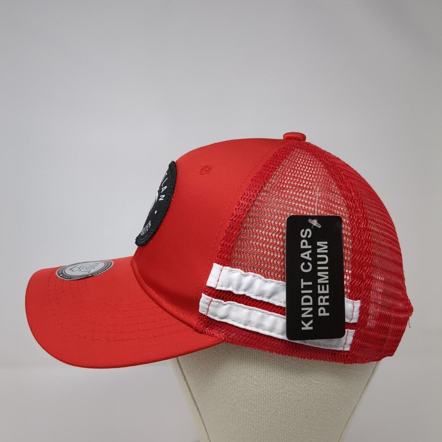 Mazatlan Just Add Water Snapback Trucker Hat Red OS 57cm Mesh Back Kndit Caps