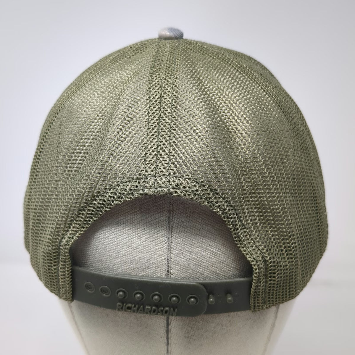 Richardson 112 Trucker Hat Green Camo One Size Mesh Back Snapback Leather Patch