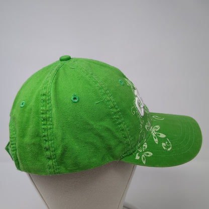 Cruel Girl Strapback Hat Green One Size Adjustable Embroidered 6 Panel