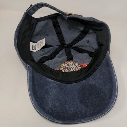 Melting Planet Slideback Hat Blue One Size Adjustable Embroidered Sol