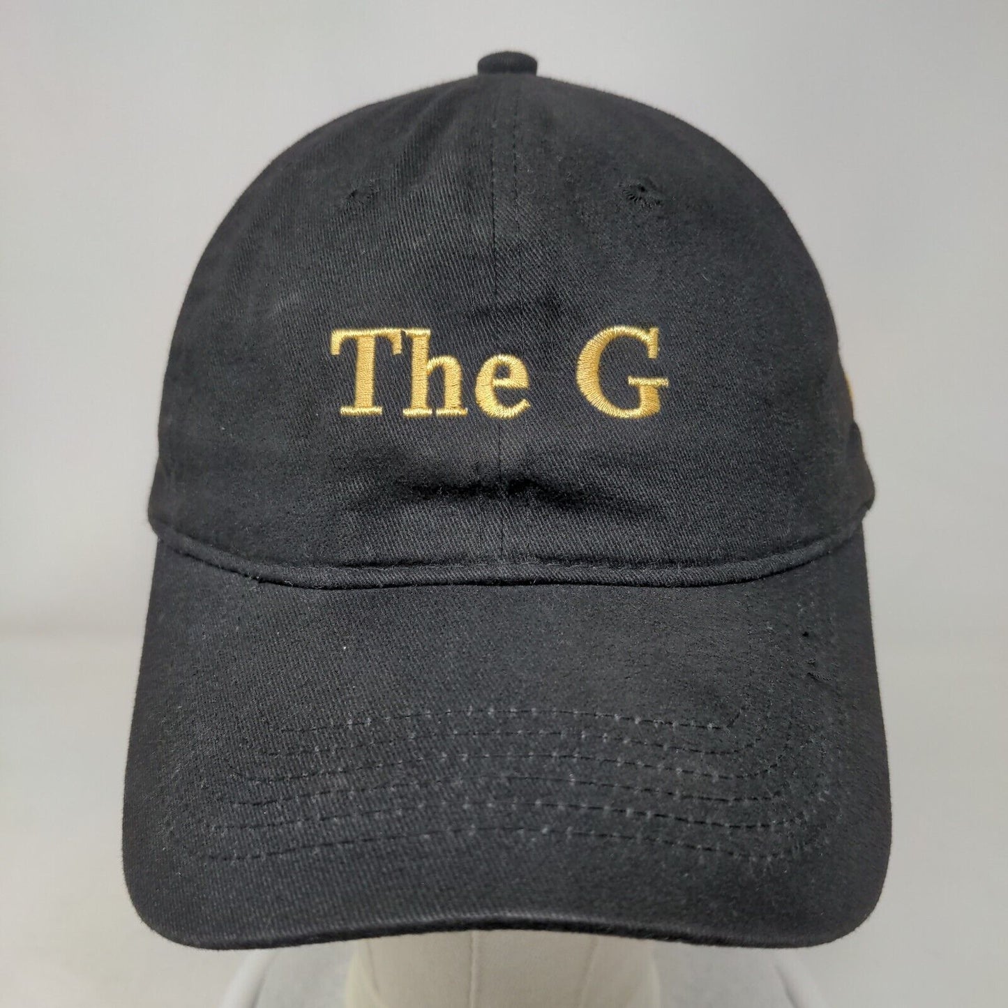 The G Slideback Hat Black One Size Adjustable Embroidered Port & Company Cotton