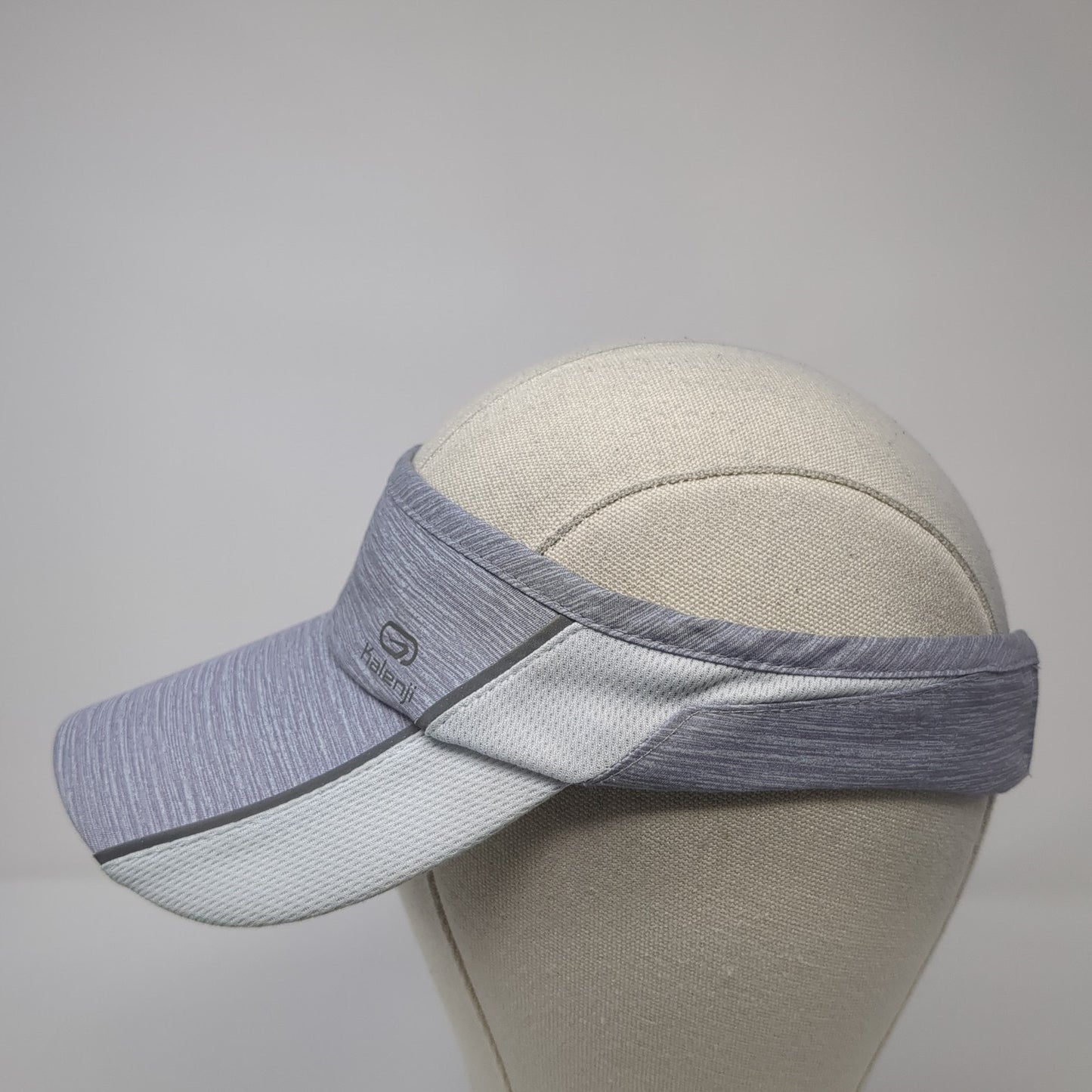 Kalenji Strapback Sun Visor Hat Gray One Size Adjustable Outdoor