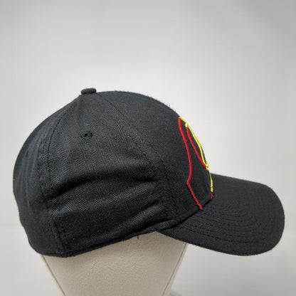 Quiksilver Fitted Hat Black One Size Stretch Fit Embroidered New Era
