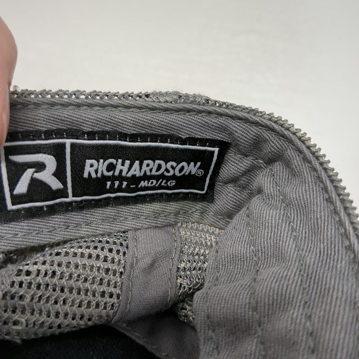 Richardson Trucker Hat Black L Salmon Idaho Embroidered Blue Bird Mesh