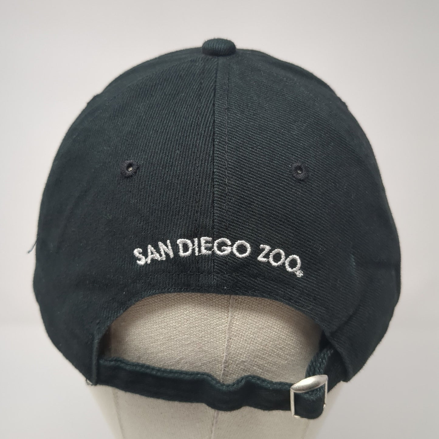Panda San Diego Zoo Slideback Hat Black One Size Adjustable Embroidered