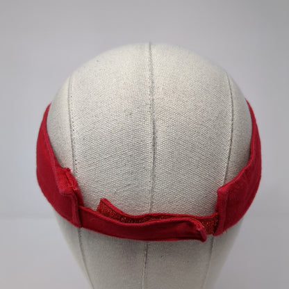 Trojans Strapback Sun Visor Hat Red One Size Adjustable Embroidered Sportsman