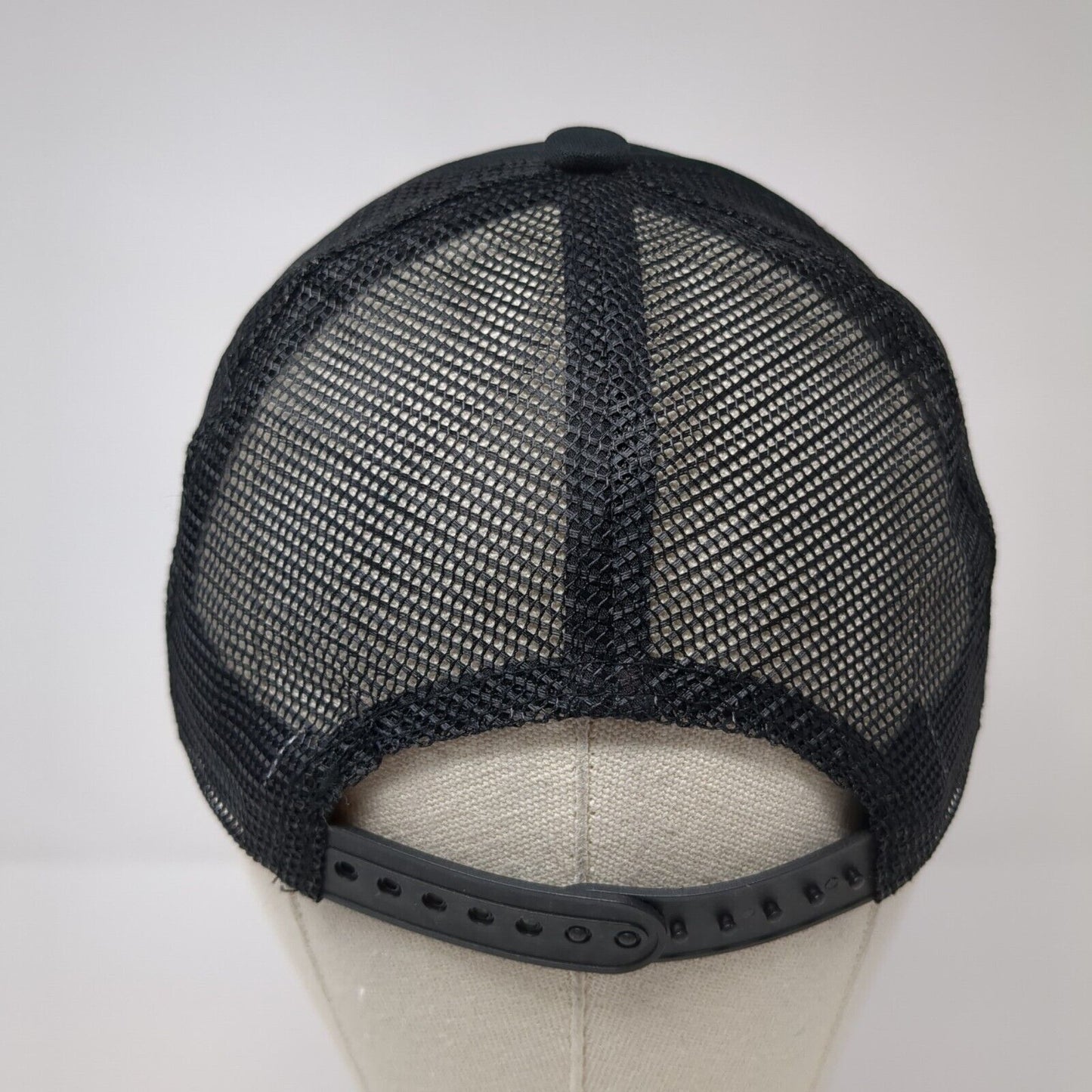 HG Snapback Mesh Back Trucker Hat Black OSFA Adjustable Embroidered