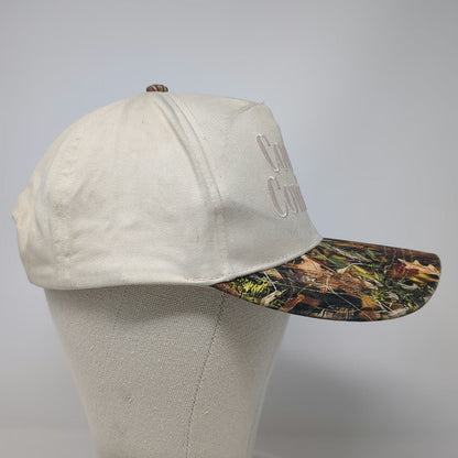 David and Young 5 Panel Beige Camo OSFM Cool It Cowboy Snapback Flat Brim Hat