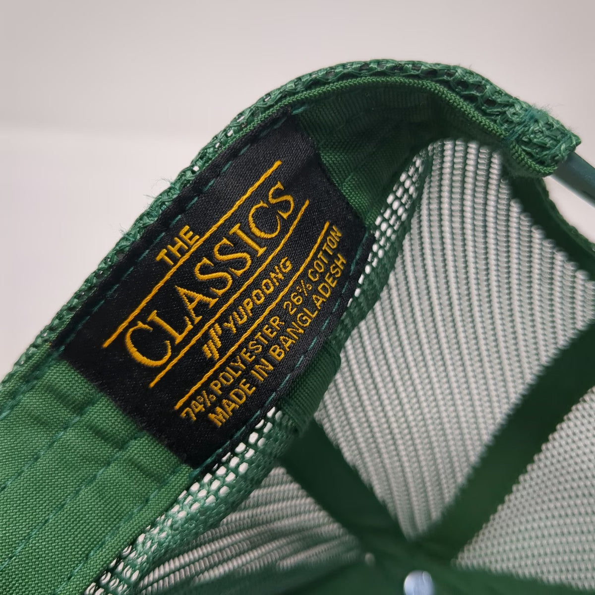 Yupoong Trucker Hat Green One Size Mesh Back Snapback Kevins Natural Foods