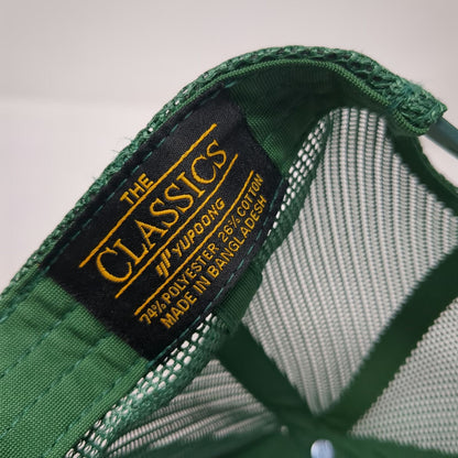 Yupoong Trucker Hat Green One Size Mesh Back Snapback Kevins Natural Foods