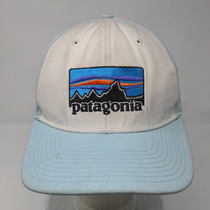 Patagonia Snapback Hat Blue OSFA Adjustable Embroidered 6 Panel Organic Cotton