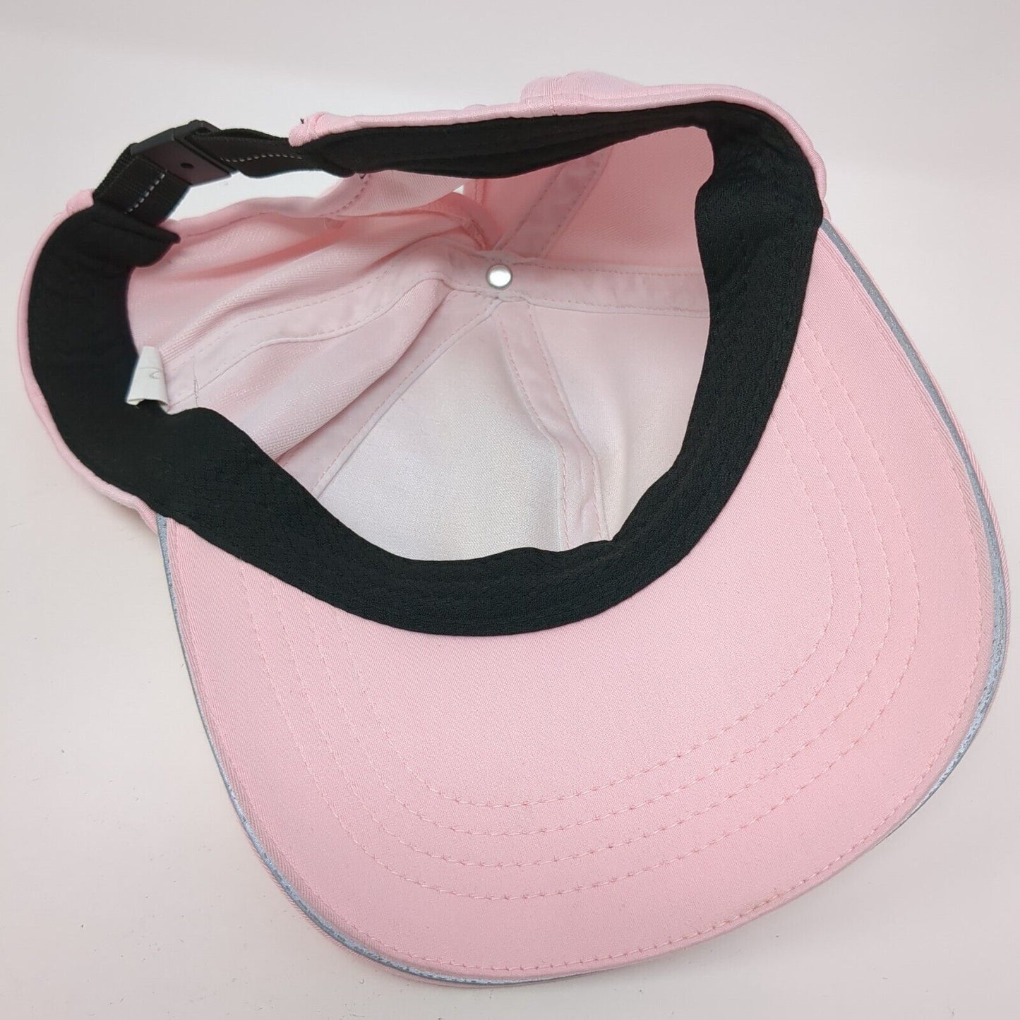 Unbranded Strapback Hat Pink One Size Adjustable Ponytail Solid Blank