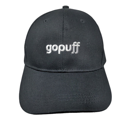 Gopuff Slideback Hat Black One Size Adjustable Embroidered 6 Panel
