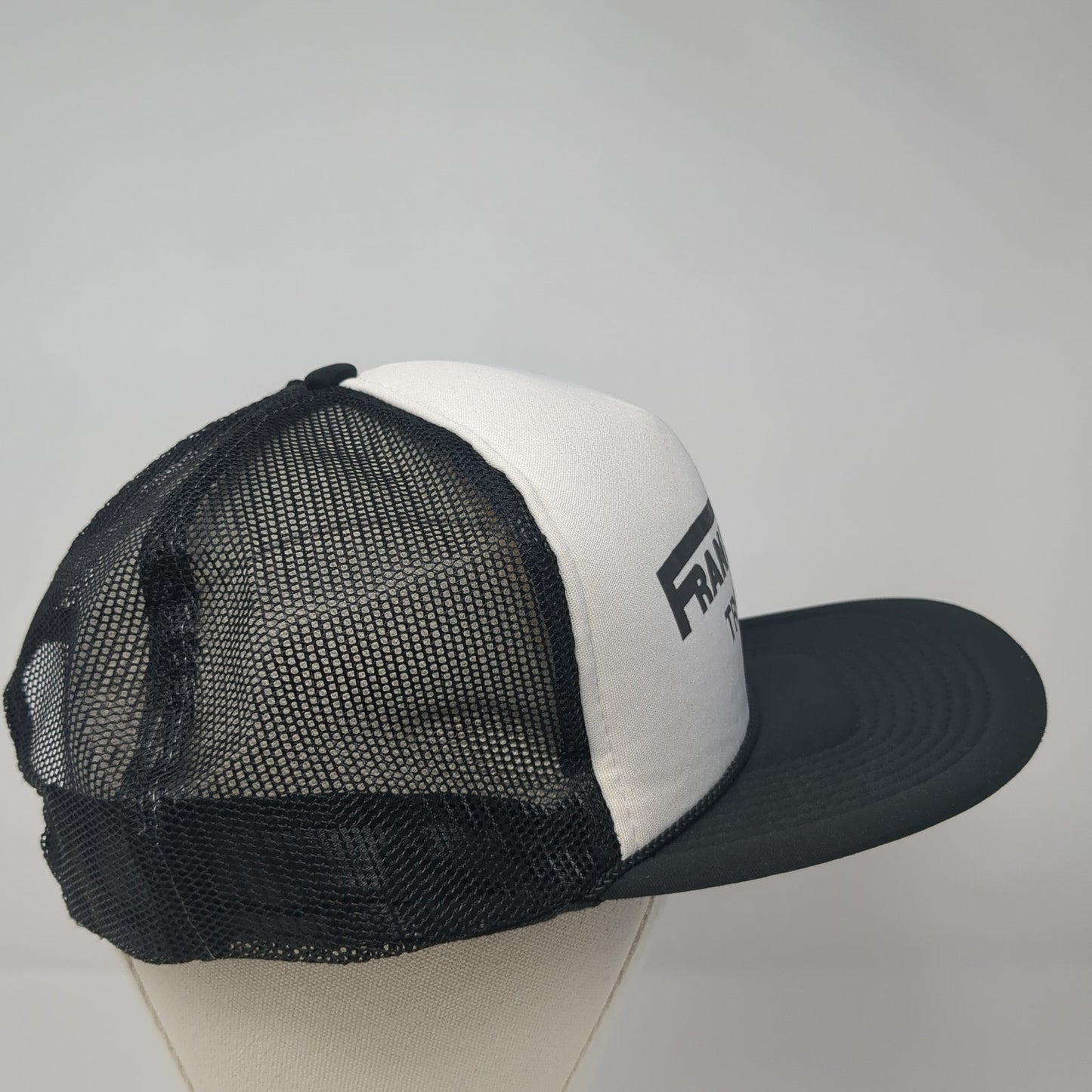 Frank Wood Trucking Snapback Rope Trucker Hat Black One Size Mesh Back